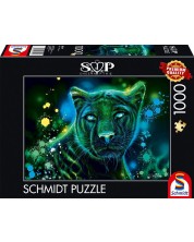 Пъзел Schmidt от 1000 части - Синьо-зелена пантера -1